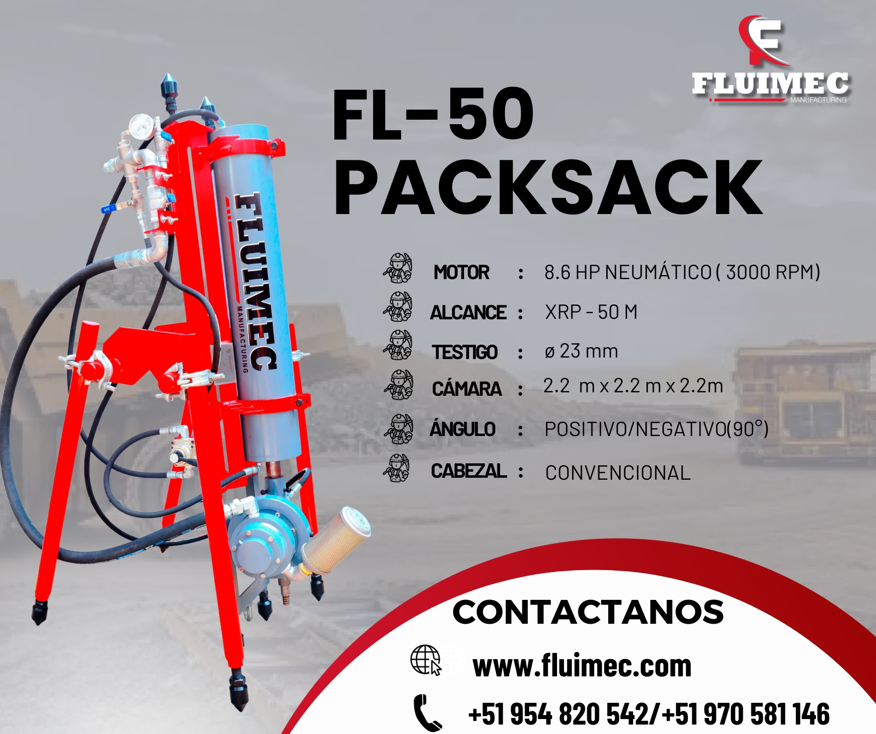 MAQUINA PACKSACK FL - 50 MAQUINARIA PARA MINERIA 